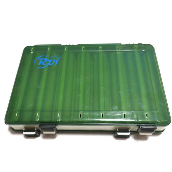 Rui Fishing Tackles RUI Squid Jig Case Fishing Lure Box EGI container double sided storage 14 slots
