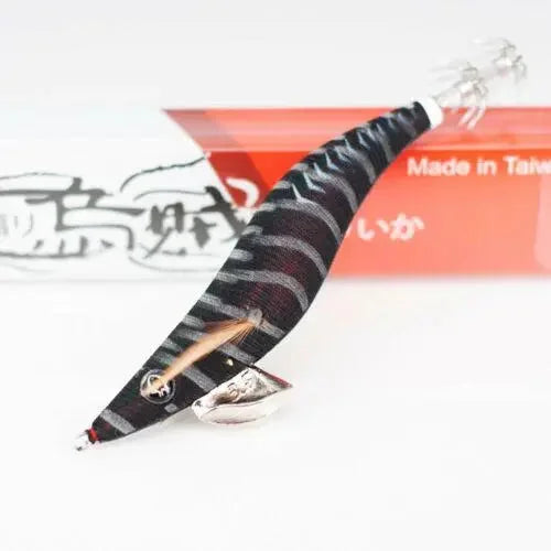 RUI AK47 Green Back Red Belly Glow Foil Squid Jig product photo for night fishing, pier lights and low-light Australian eging