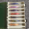RUI Sporting Goods Fishing Baits, Lures & Flies Jigs 14 Fans Size 3.5 Squid Jigs Bundle including Carry Case.