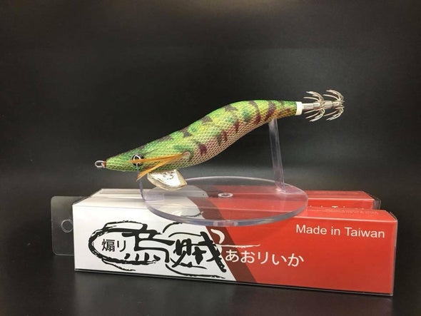 Rui Sporting Goods Fishing Baits, Lures & Flies Saltwater Lures 3.5 Rui Squid Jig KR112 Clear Red Belly Glow Body AKA LEGEND Egi Fishing Lure