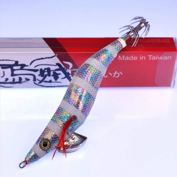 RUI Sporting Goods Fishing Baits, Lures & Flies Jigs 3.5 RUI Squid Jig KR124 ABALONE FOIL GLOW Egi Fishing Lure