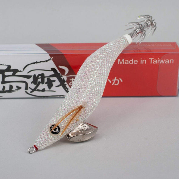 RUI 3.5 RUI Squid Jig KR43 White UV Clear Glow AKA TERMINATOR Egi Fishing Lure