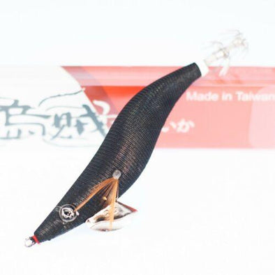 RUI Sporting Goods Fishing Baits, Lures & Flies Jigs 3.5 RUI SQUID JIG KR48 ALL BLACK BROTHERS SILVER BELLY EGI LURE