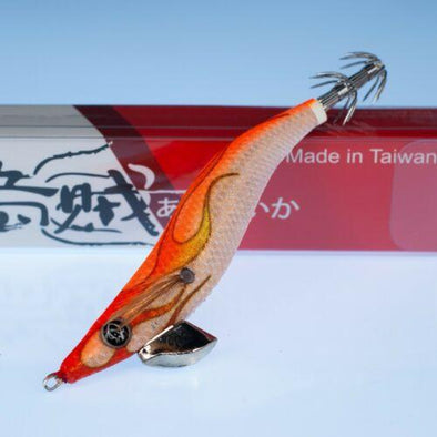 RUI Sporting Goods Fishing Baits, Lures & Flies Jigs 3.5 RUI Squid Jig KR60 RUNNING FLAME Gold Foil Egi Fishing Lure