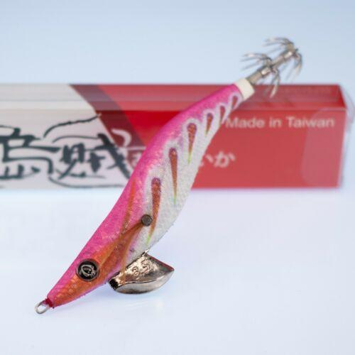 RUI Sporting Goods Fishing Baits, Lures & Flies Jigs 3.5 RUI Squid Jig Pink Back Silver Belly KR82 Egi Fishing Lure