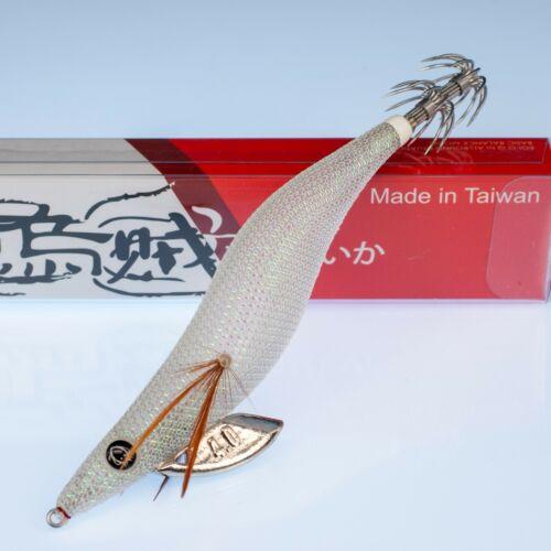 RUI Squid Jig KR43 White UV Clear Glow AKA TERMINATOR Egi Fishing Lure - 4.0