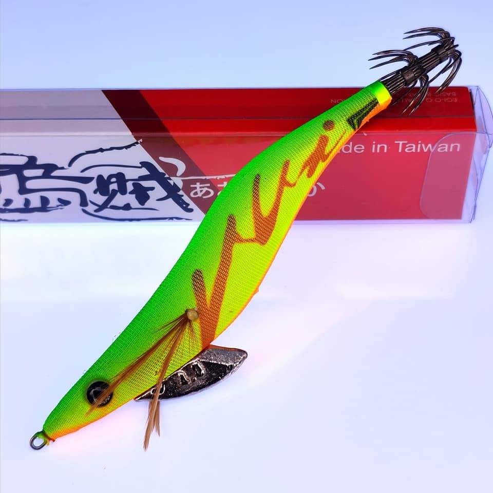 Rui Squid Jig KR114 Gold Back Red Belly Two Tone Foil Egi Fishing