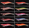 Rui Fishing Tackles Accessory 10pcs Squid Jigs Eging Lure Kit with Free Squid Jig Case