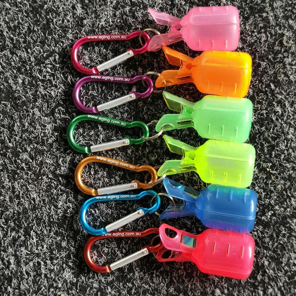 Rui Fishing Tackles 12 PCS RUI SQUID JIG HOOK COVER PROTECTOR WITH CARABINER FOR EGI FISHING LURE