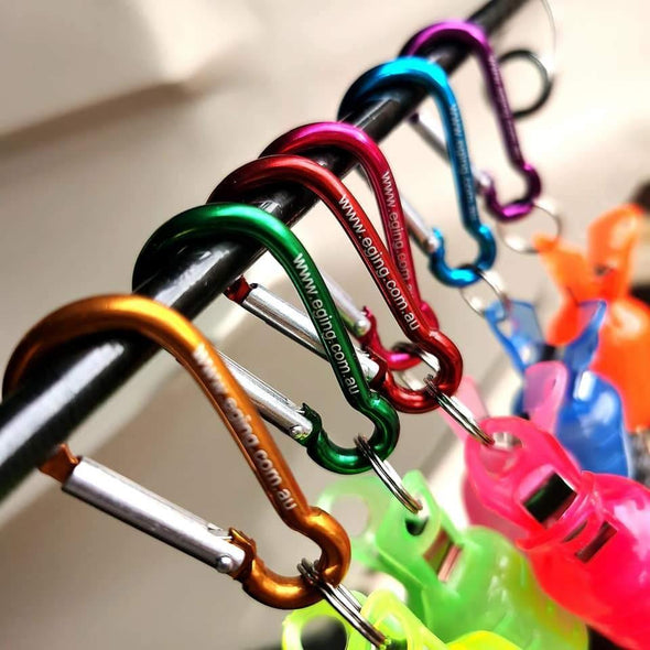 Rui Fishing Tackles 12 PCS RUI SQUID JIG HOOK COVER PROTECTOR WITH CARABINER FOR EGI FISHING LURE