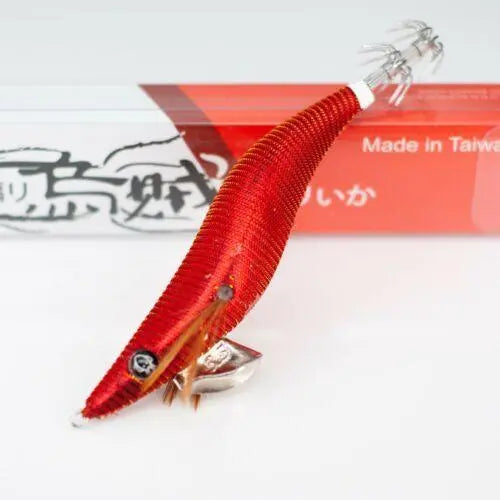 RUI KR25 Portsea Red squid jig product photo for Australian calamari fishing in clear water, sunset light and Mornington Peninsula piers