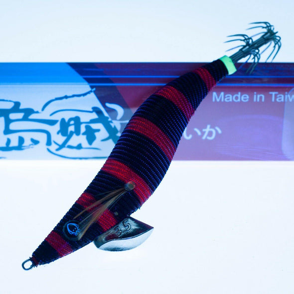 Rui NIGHTMARE / 3.0 RUI SQUID JIG NIGHTMARE/HAUNTED UV STRIP BLUE TURN PURPLE EGI LURE