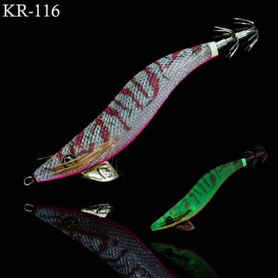 RUI Sporting Goods Fishing Baits, Lures & Flies Saltwater Lures Rui Squid Jig KR116 PINK UV GLOW Egi Fishing Lure