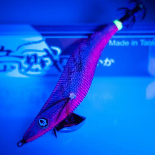 RUI Sporting Goods Fishing Baits, Lures & Flies Jigs RUI Squid Jig KR122 RYE BLUE UV HALF PINK SEE THROUGH Egi Fishing Lure