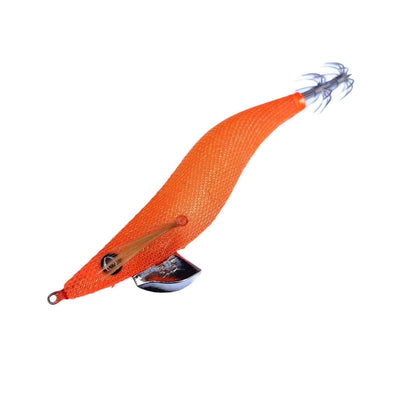 RUI Sporting Goods Fishing Baits, Lures & Flies Jigs RUI SQUID JIG KR153 ORANGE CLEAR GLOW UV EGI FISHING LURE