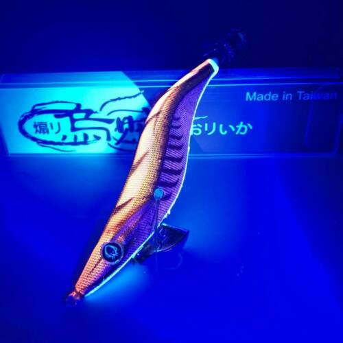 RUI Sporting Goods Fishing Baits, Lures & Flies Jigs RUI Squid Jig KR95 Red Belly Arrow Back Orange UV Egi Fishing Lure