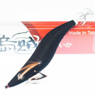 RUI Sporting Goods Fishing Baits, Lures & Flies Jigs RUI Squid Jig PITCH BLACK RATTLE Egi Fishing Lure