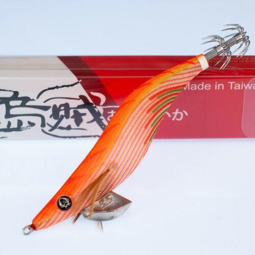 RUI Sporting Goods Fishing Baits, Lures & Flies Jigs RUI Squid Jig STG-4 ORANGE GLOW Size 3.5 Egi Lure