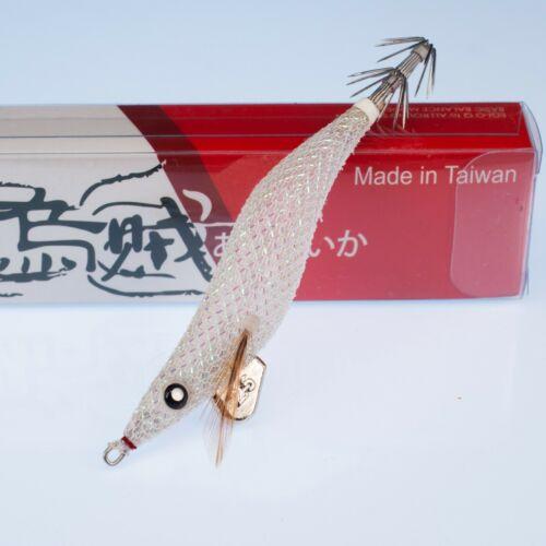 Rui Squid Jig AK20 Clear Red Belly Glow Body Size 3.0 EGI FISHING - Foto 10