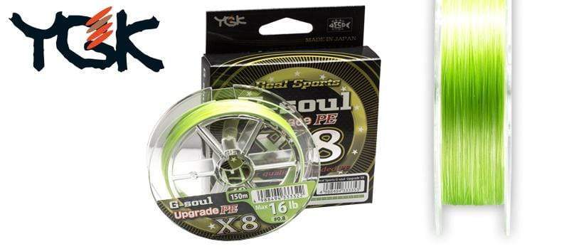 YGK G-Soul X8 Upgrade 150m PE 8 Braid Green Line Made in Japan